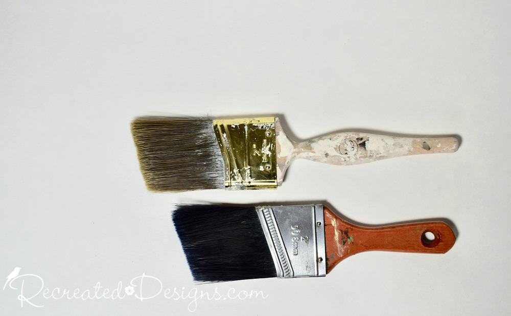 How to Clean Paint Brushes - Recreated Designs