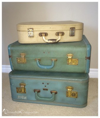 Vintage Suitcase Side Table - Recreated Designs
