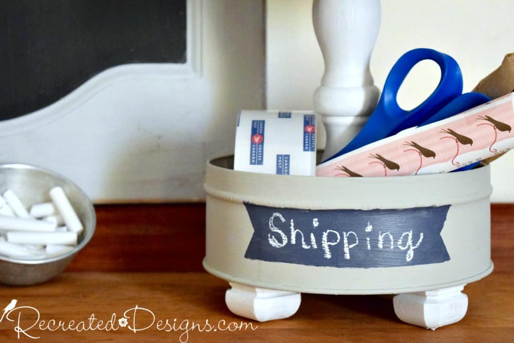 https://www.recreateddesigns.com/wp-content/uploads/2017/08/upcycled-cookie-tin-turned-storage-office-country-chic-paint-coastal-fog-blue-label-chalk-recreateddesigns.jpg