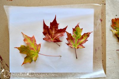 how to paint fake fall leaves - Re-Fabbed