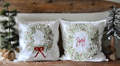 How to Paint a Christmas Pillow