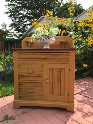 Mustard Coloured wash stand