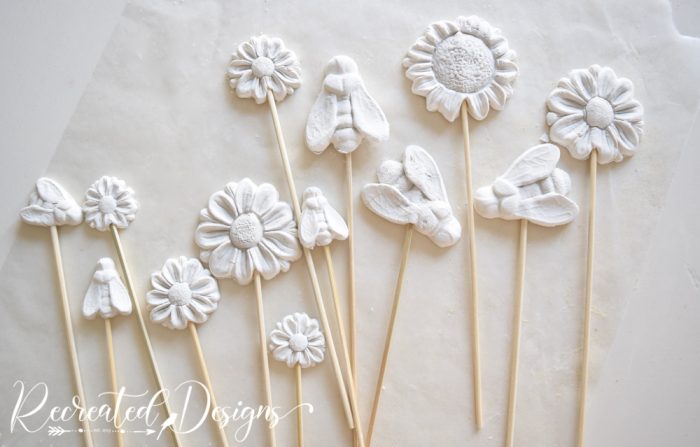Turn Air-Dry Clay Into Super Cute Flower Pot Sticks for Summer